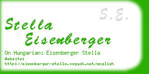 stella eisenberger business card